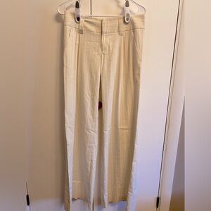 GUC Alice and Olivia Off-White with Black Stripes Dress Pants Sz 2
